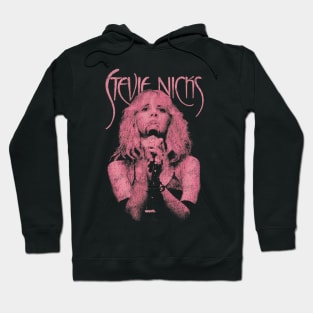 Stevie Nicks Vintage Distressed Pink Design Hoodie